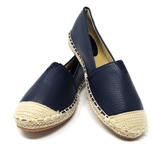 Forever Young Shoes - Women's Flat Loafer Espadrilles, E-2815, Navy